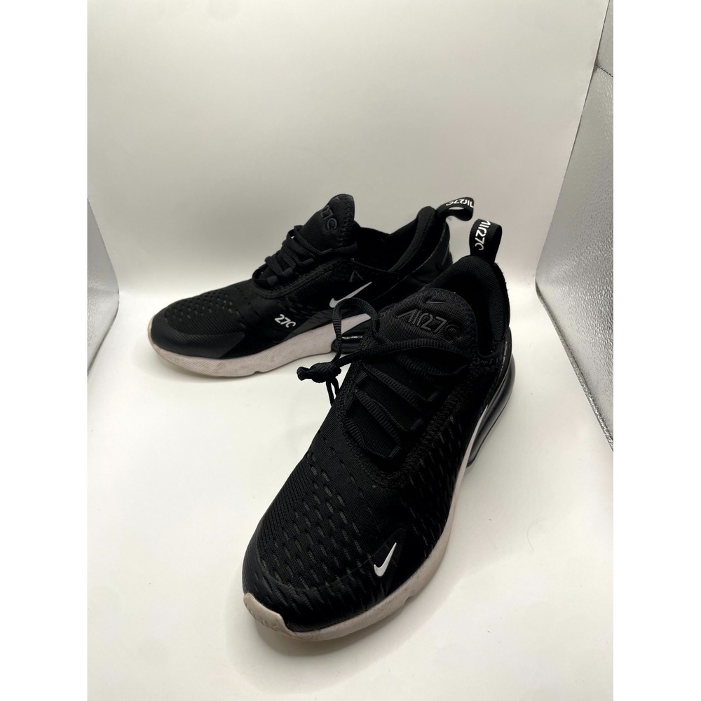 Nike Air Max 270 943345-001 Unisex Kids US 6 Sneakers Black White Running Shoes